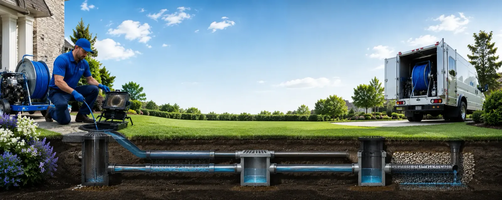 Outdoor drain cleaning information for Grassy Meadows, WV